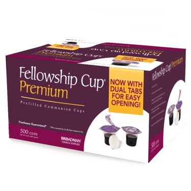 Fellowship Cup Premium - Prefilled Communion Cups with Juice and Wafer (500 count)