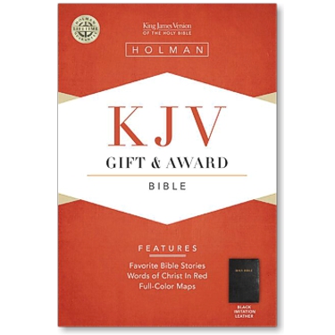 KJV Gift & Award Bible, Black Imitation Leather